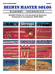 Belwin Master Solos, Clarinet Vol. 1 - Intermediate, Piano Accompaniment