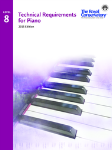 Technical Requirements for Piano - Level 8