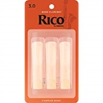 3RIBC25 Rico Bass Clarinet #2.5, 3 pack