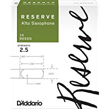 10RESAS25 D'Addario Reserve Alto Sax Reeds 2.5 (10 ct. box)