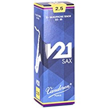 5V21TS25 Vandoren V21 Tenor Sax Reeds 2.5 (5 ct. Box)