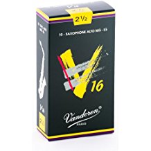 10V16AS25 Vandoren V16 Alto Sax Reeds 2.5 (10 ct. Box)