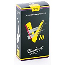 10V16AS35 Vandoren V16 Alto Sax Reeds 3.5 (10 ct. Box)