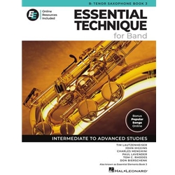 Essential Technique for Band Book 3, Tenor Sax