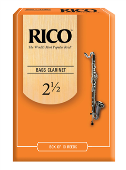 10RIBC25 Rico Bass Clarinet Reeds 2.5