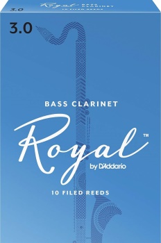 10ROBC35 Rico Royal Bass Clarinet Reeds 3.5 (Box of 10)